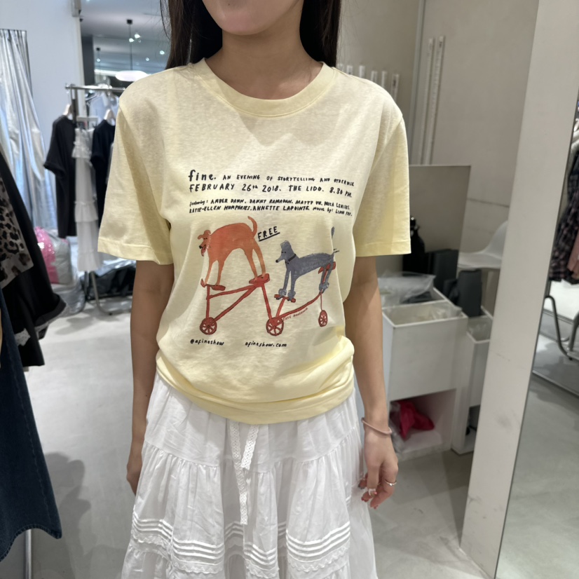 CREME BRULEE韓國直郵㊣女裝新款人氣時尚熱賣25春夏推薦T恤CREME BRULEE/DHT恤圖色2
