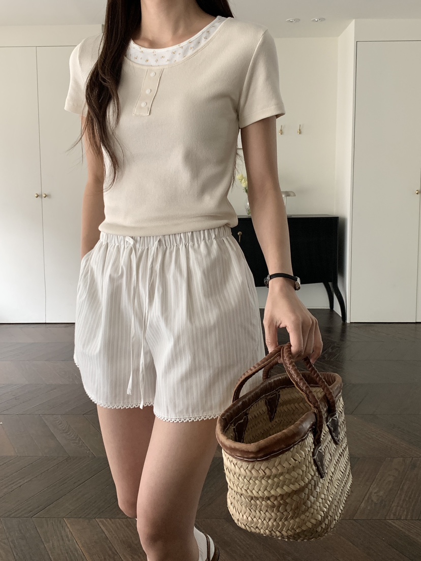 RE:OPENING韓國直郵㊣女裝新品熱賣人氣時尚推薦25春夏短褲RE:OPENING短褲