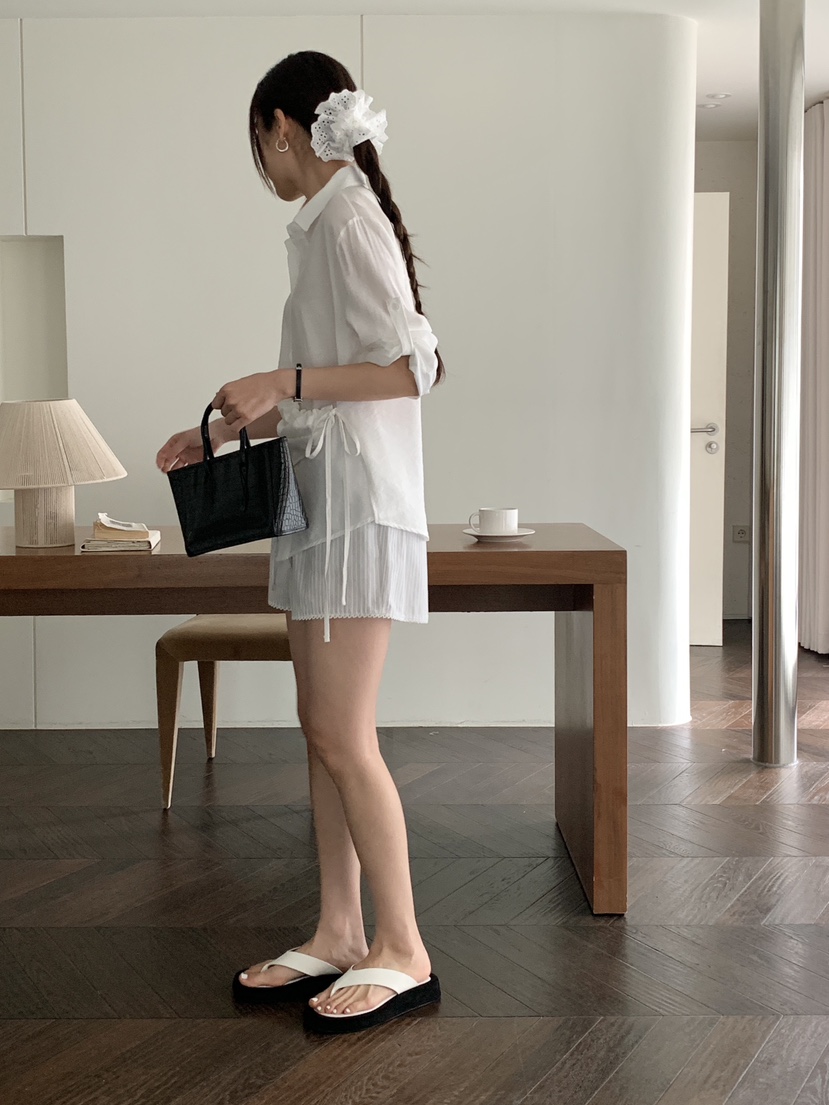 RE:OPENING韓國㊣直郵東大門代購女裝新款熱賣25春夏襯衫蕾絲衫RE:OPENING襯衫/蕾絲衫