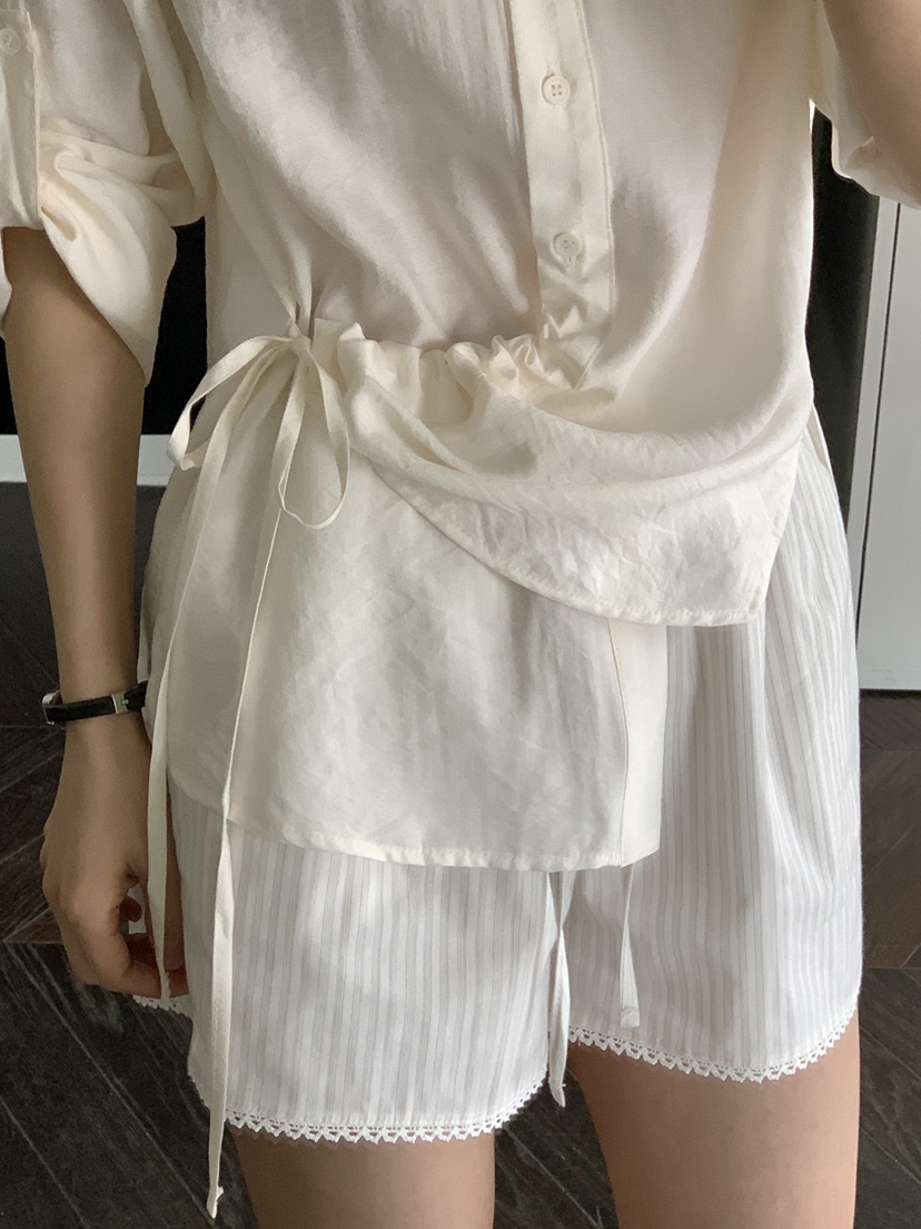 RE:OPENING韓國㊣直郵東大門代購女裝新款熱賣25春夏襯衫蕾絲衫RE:OPENING襯衫/蕾絲衫