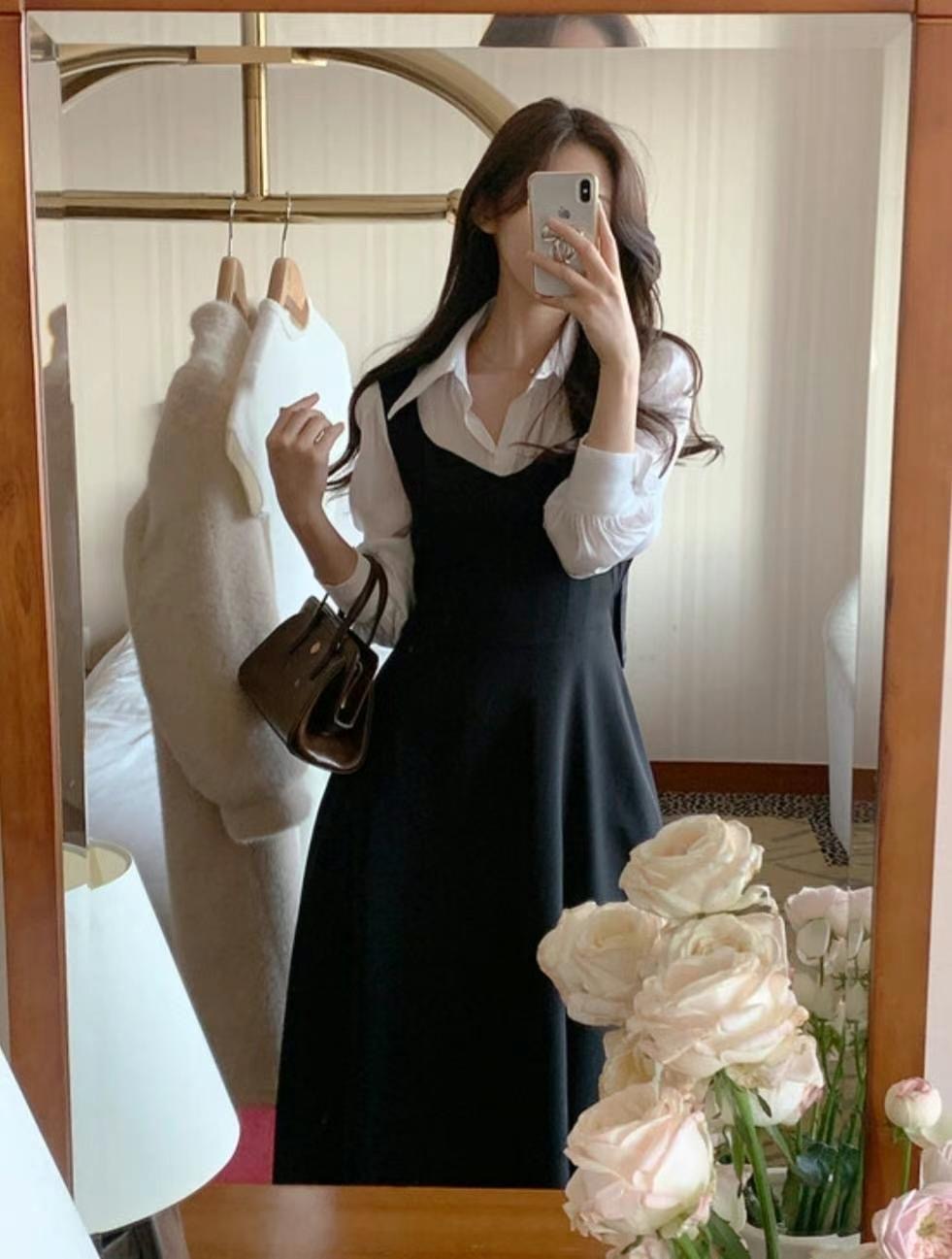 DRY FLOWER韓國直郵㊣東大門實拍女裝新款休閑熱賣25春夏連衣裙DRY FLOWER連衣裙