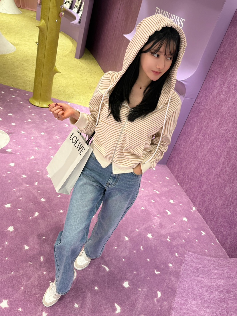ON:UP韓國㊣直郵東大門代購女裝新款推薦熱賣25春夏衛衣連帽ON:UP衛衣