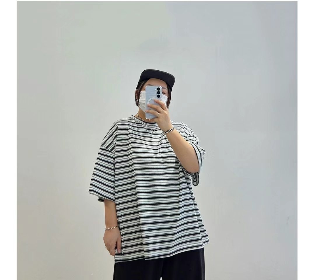 REALBLACK韓國㊣直郵東大門代購女裝新品時尚25春夏休閑T恤REALBLACKT恤圖色2