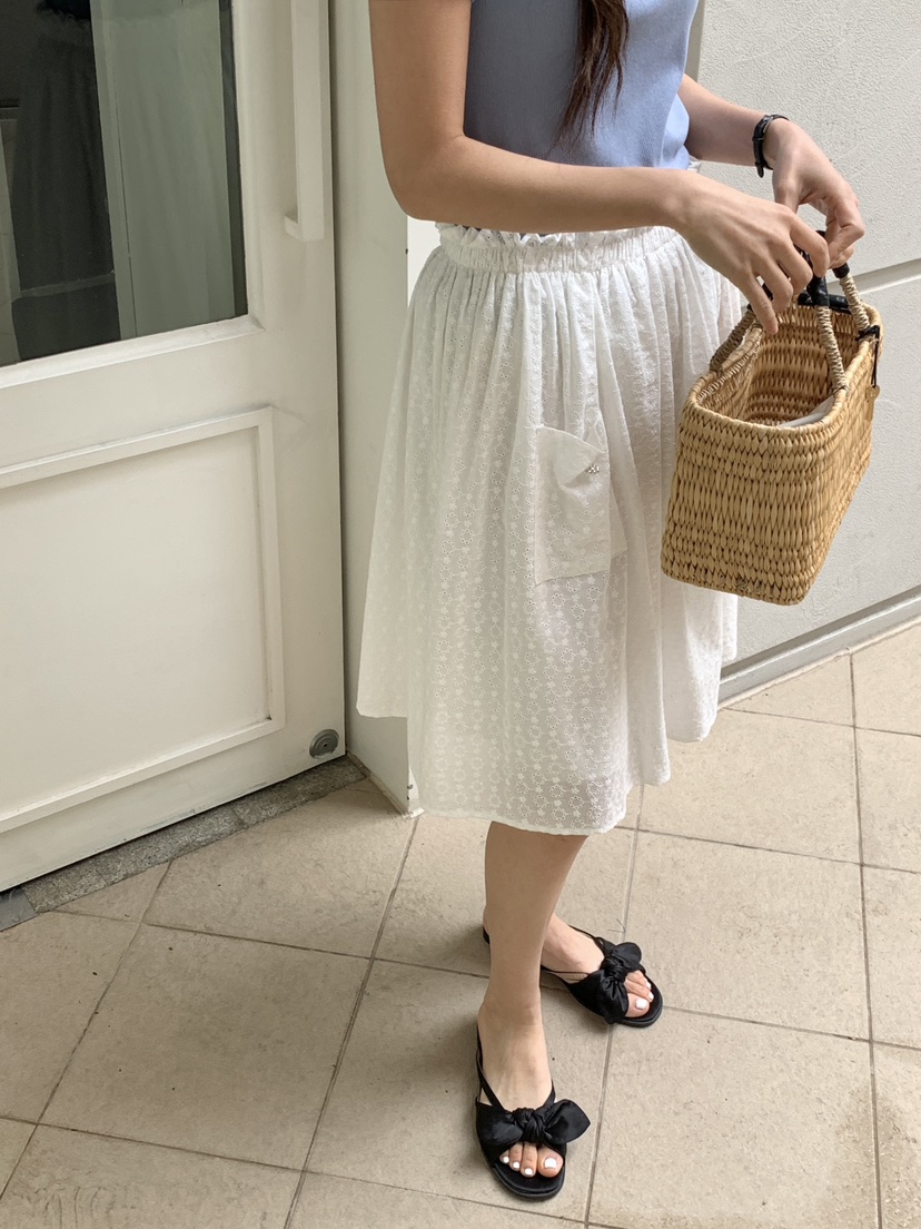 RE:OPENING直郵韓國代購㊣女裝新款休閑時尚25春夏半身裙中短裙RE:OPENING半身裙/中短裙