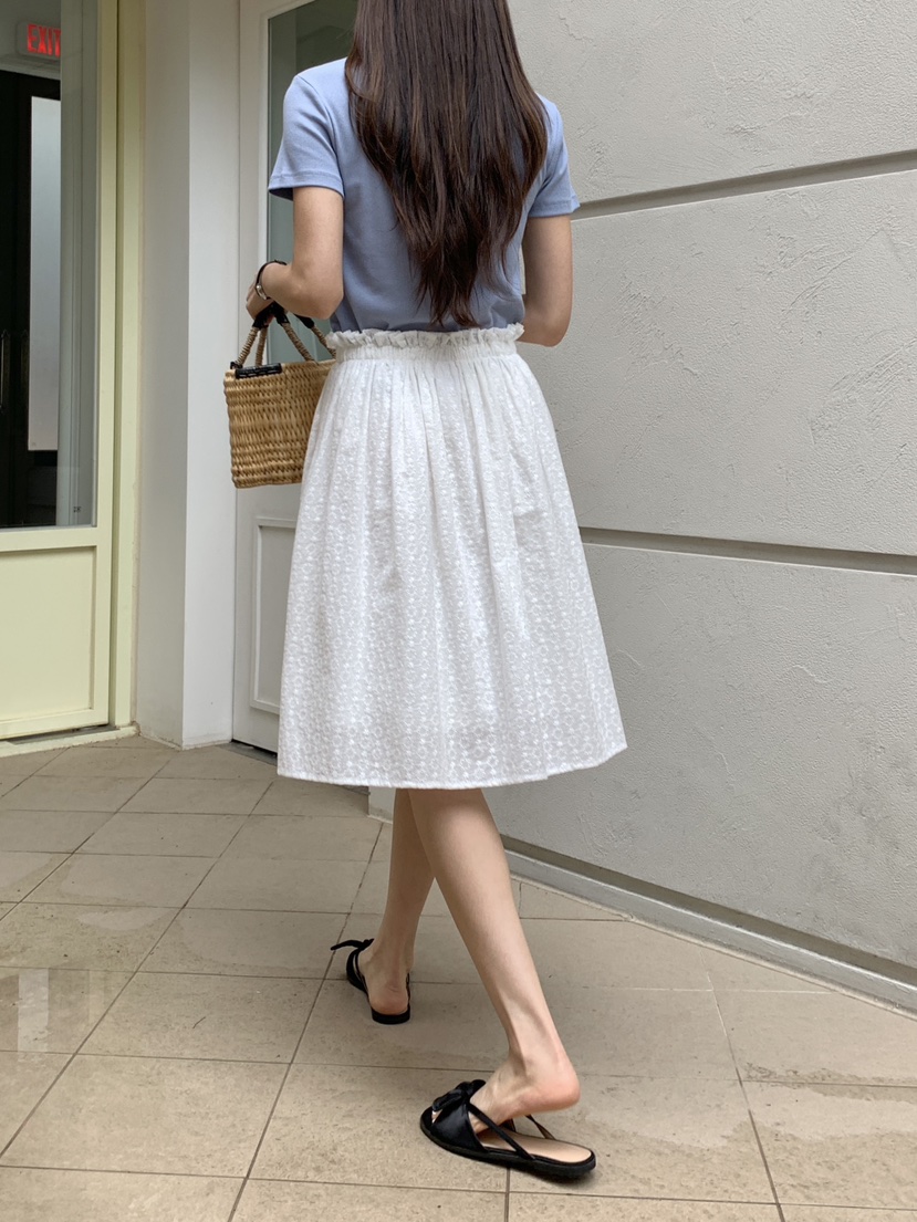 RE:OPENING直郵韓國代購㊣女裝新款休閑時尚25春夏半身裙中短裙RE:OPENING半身裙/中短裙