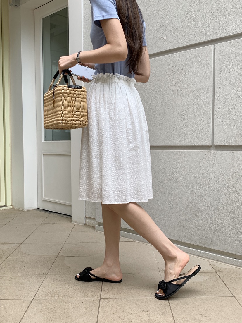 RE:OPENING直郵韓國代購㊣女裝新款休閑時尚25春夏半身裙中短裙RE:OPENING半身裙/中短裙