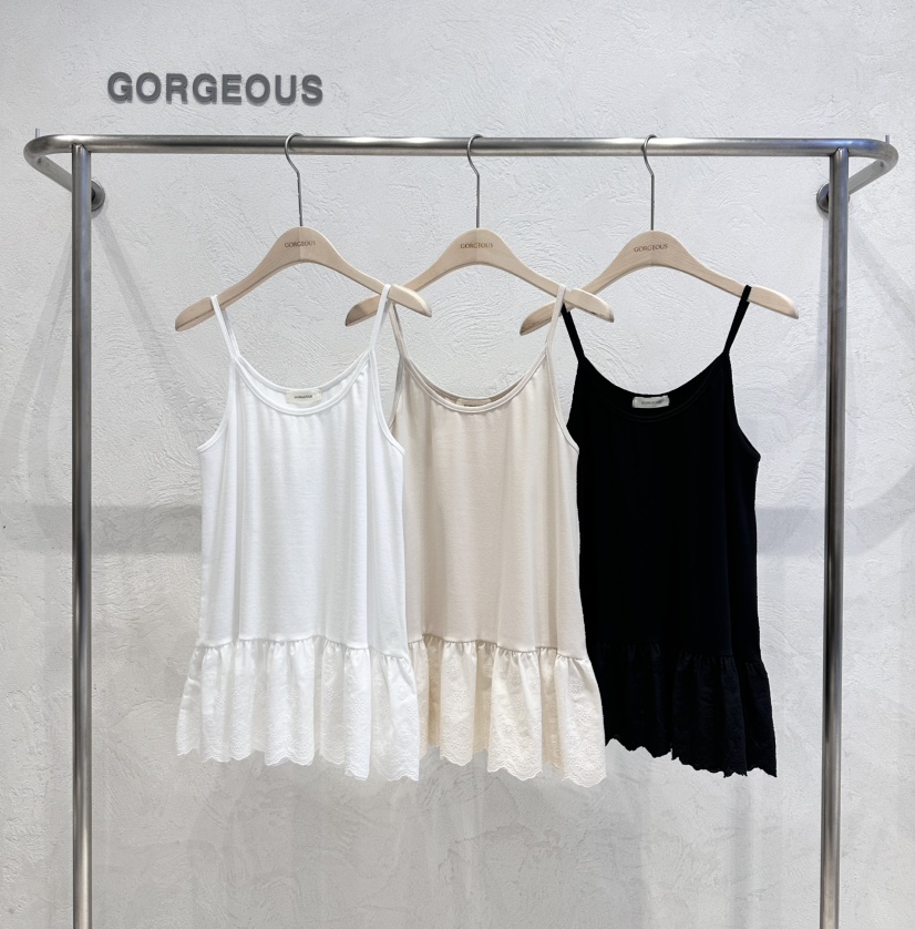 GORGEOUS直郵韓國代購㊣女裝新品休閑人氣25春夏熱賣吊帶背心GORGEOUS吊帶/背心