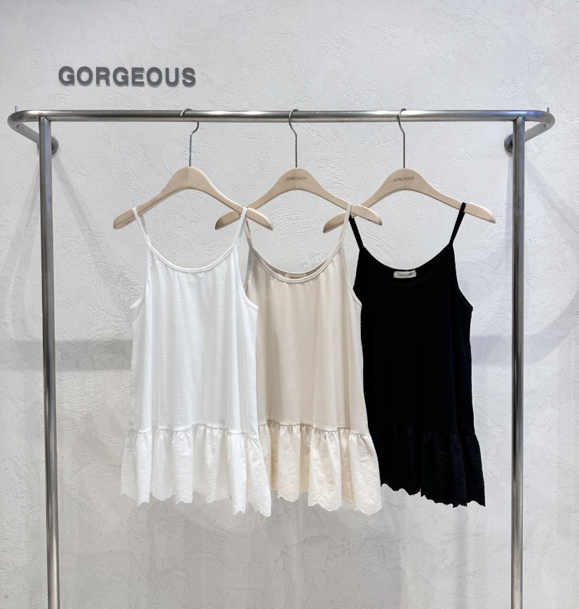 GORGEOUS直郵韓國代購㊣女裝新品休閑人氣25春夏熱賣吊帶背心GORGEOUS吊帶/背心