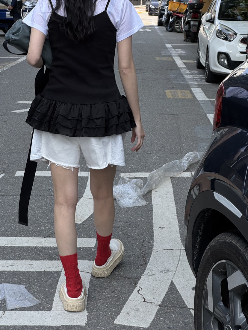FRANC—L直郵韓國代購㊣女裝新款人氣熱賣時尚推薦25春夏短褲FRANC短褲
