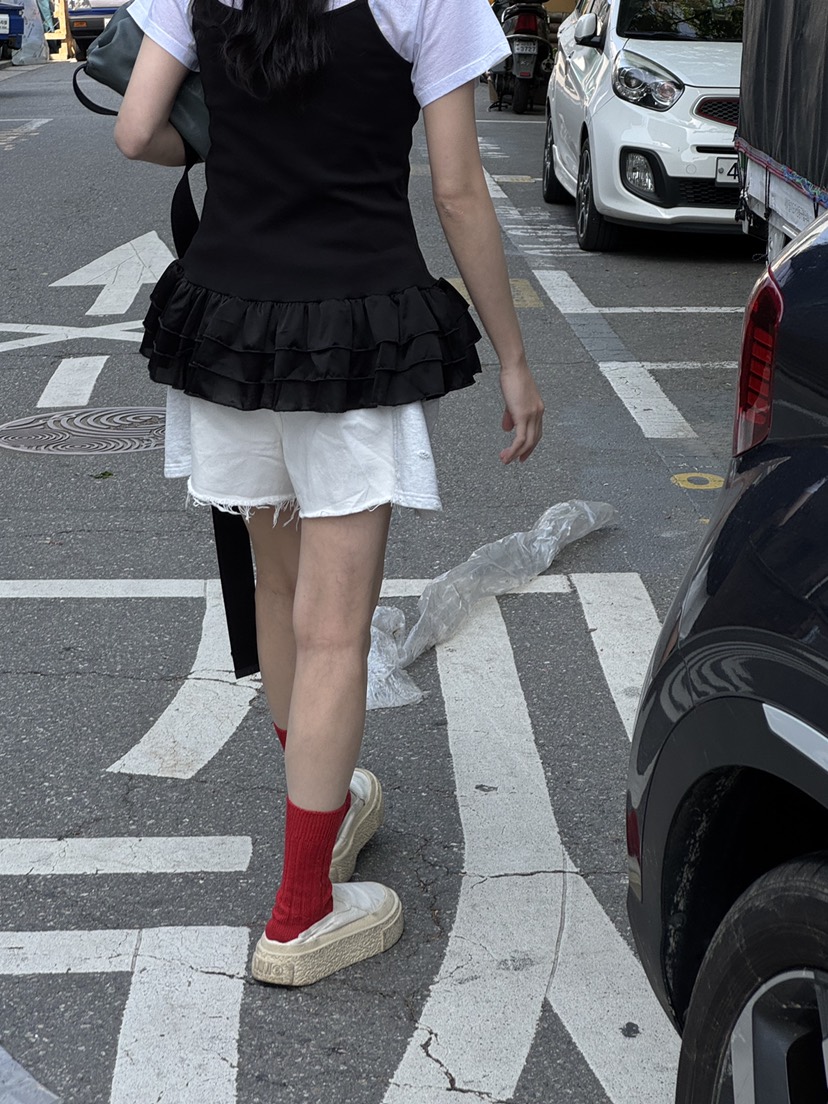 FRANC—L直郵韓國代購㊣女裝新款人氣熱賣時尚推薦25春夏短褲FRANC短褲