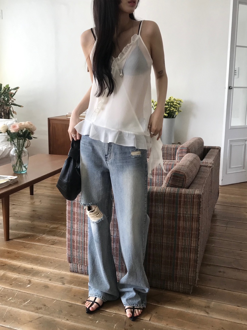 ESCHER直郵韓國代購㊣女裝新品25春夏時尚人氣推薦吊帶背心ESCHER吊帶/背心
