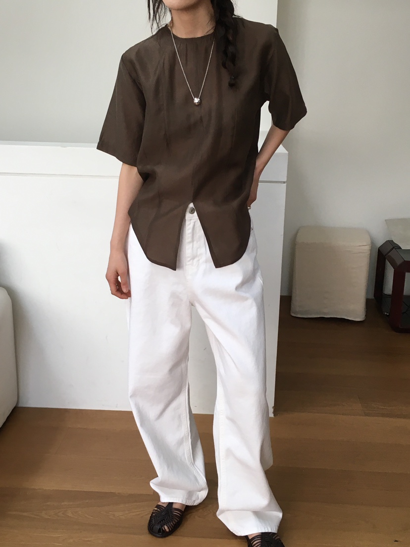 OURS韓國㊣直郵東大門代購女裝新品時尚人氣熱賣襯衫蕾絲衫OURS襯衫/蕾絲衫