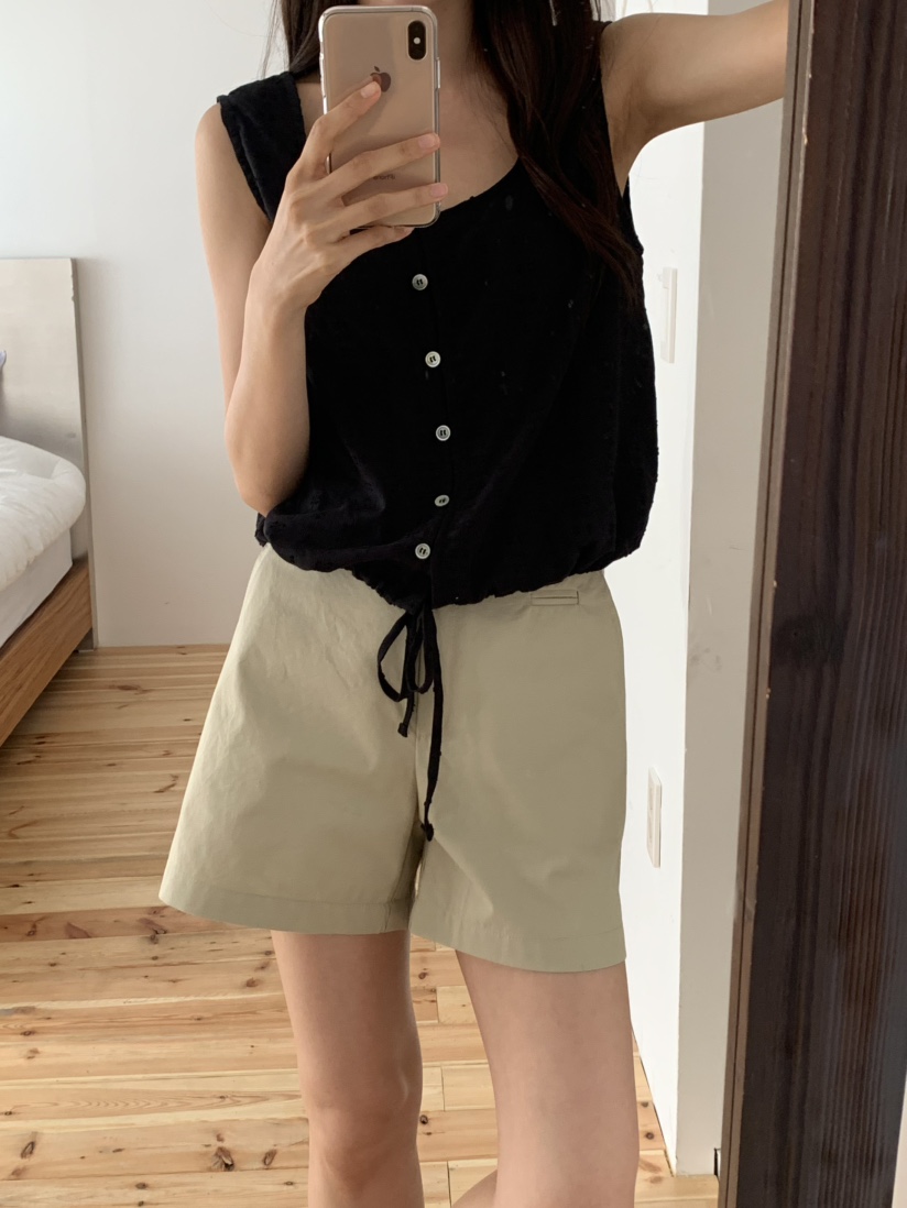 NOTICE韓國直郵㊣女裝新款休閑25春夏人氣吊帶背心刺繡棉質NOTICE吊帶/背心