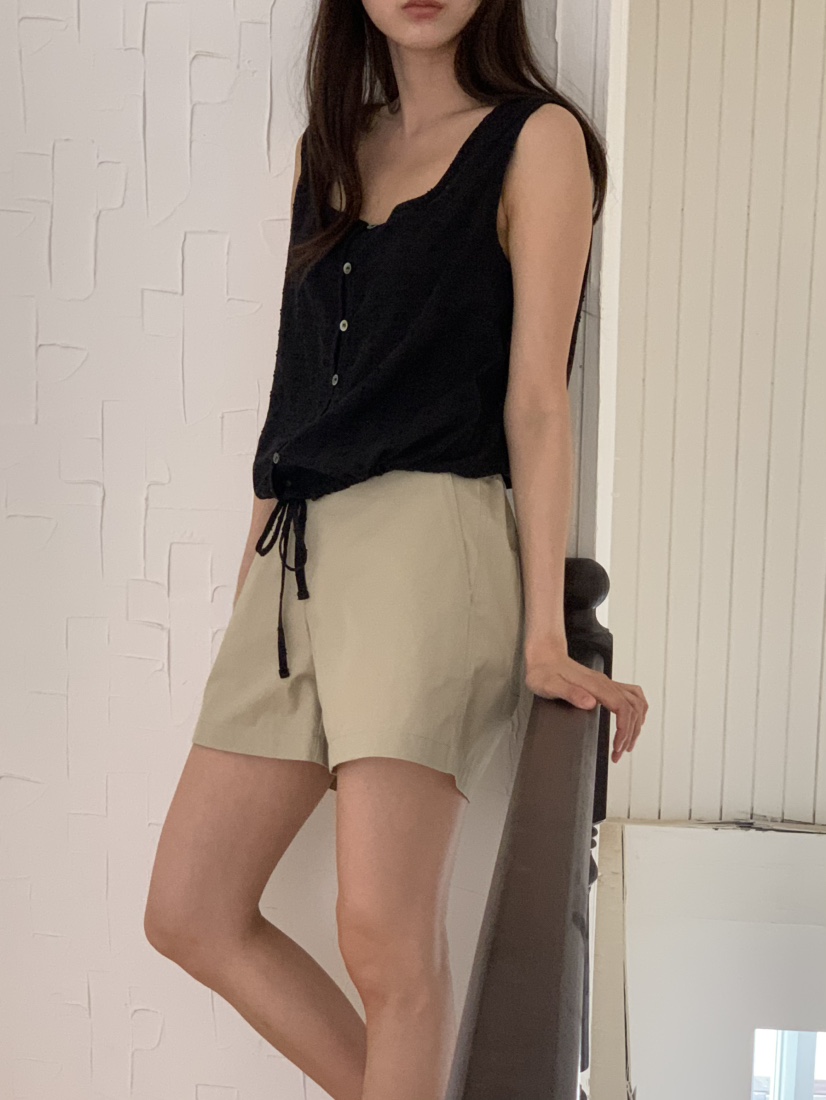 NOTICE韓國直郵㊣女裝新款休閑25春夏人氣吊帶背心刺繡棉質NOTICE吊帶/背心