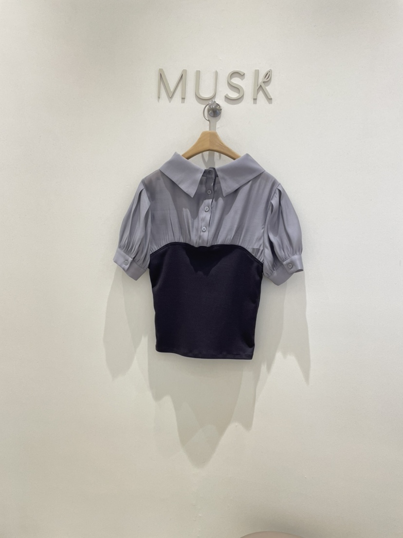 MUSK韓國直郵㊣女裝新款時尚熱賣休閑人氣推薦25春夏襯衫蕾絲衫MUSK襯衫/蕾絲衫