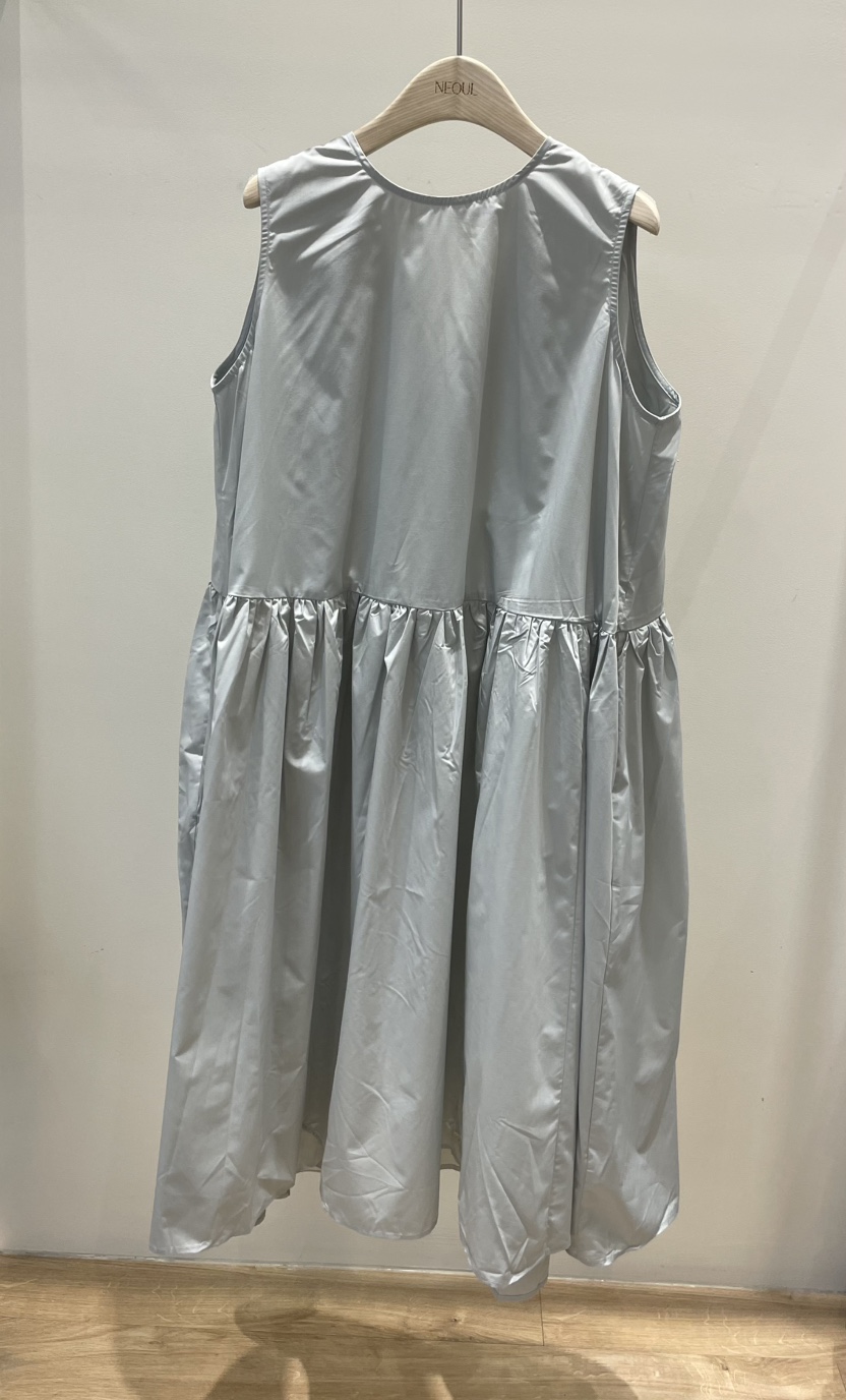 NEOUL韓國直郵㊣女裝新品25春夏熱賣休閑時尚推薦人氣連衣裙NEOUL/ahin雙領標簽連衣裙圖色1