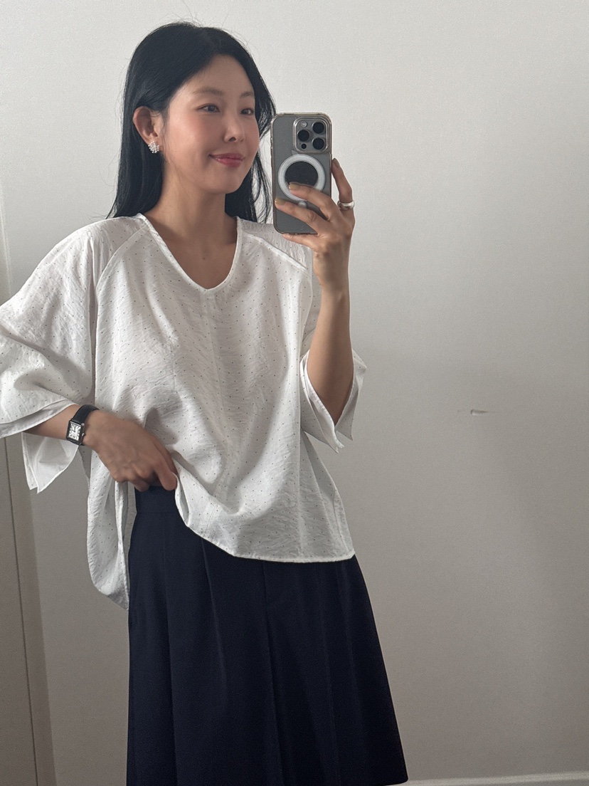 MILUI直郵韓國代購㊣女裝新品休閑時尚25春夏推薦襯衫蕾絲衫MILUI襯衫/蕾絲衫