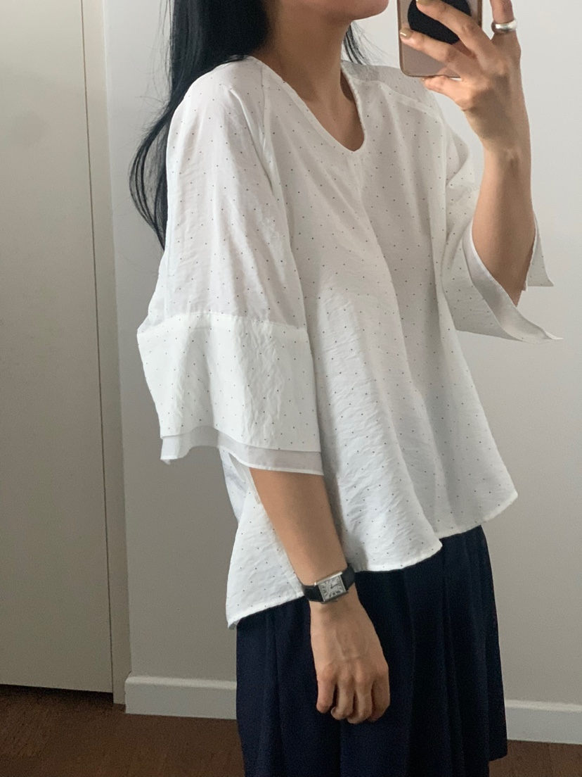 MILUI直郵韓國代購㊣女裝新品休閑時尚25春夏推薦襯衫蕾絲衫MILUI襯衫/蕾絲衫