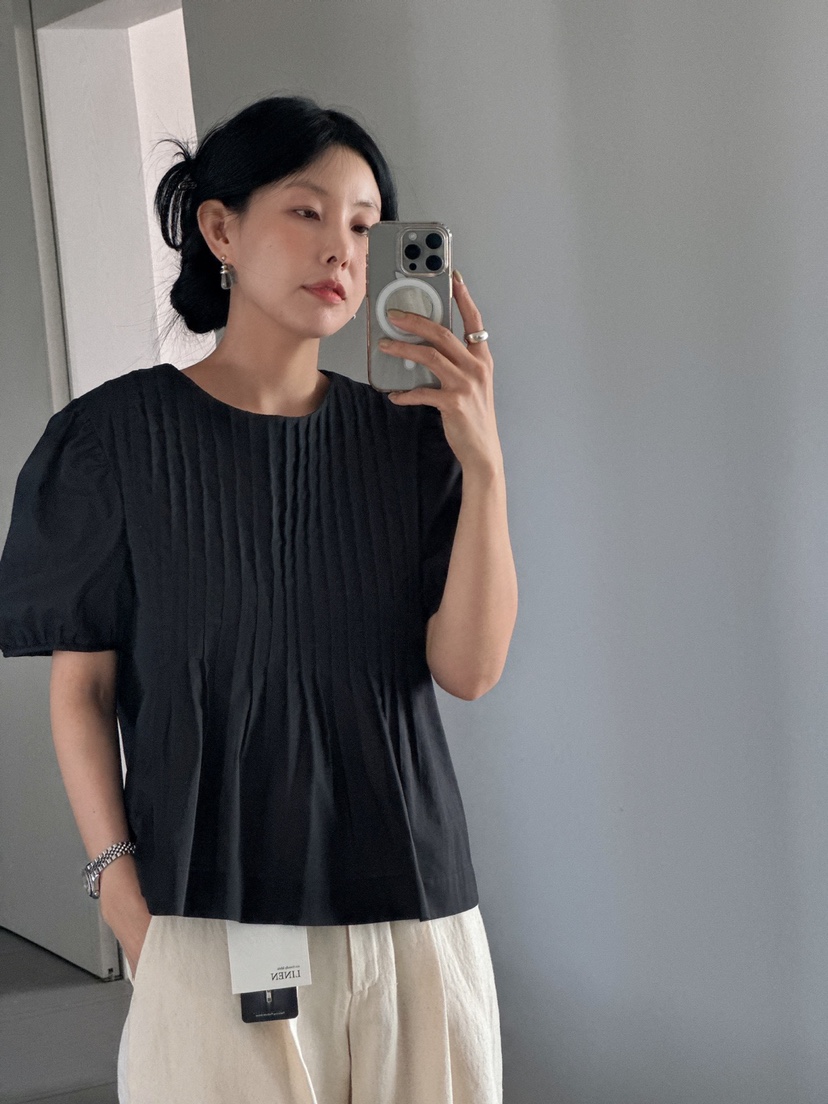 MILUI韓國直郵㊣女裝新品休閑人氣熱賣25春夏推薦襯衫蕾絲衫MILUI襯衫/蕾絲衫
