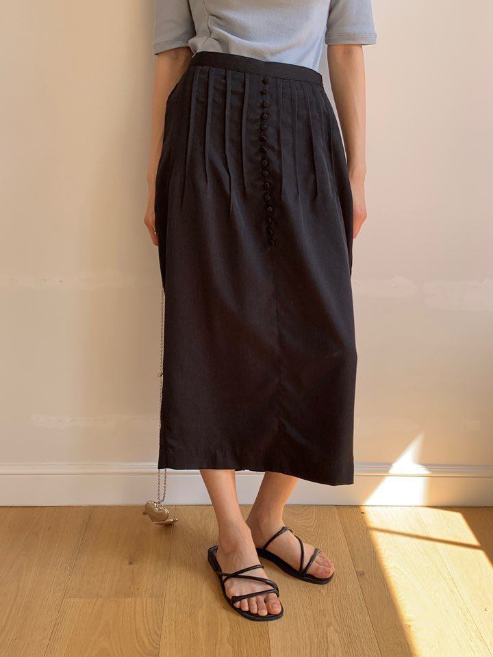MILUI直郵韓國代購㊣女裝新品25春夏時尚人氣休閑半身裙中短裙MILUI半身裙/中短裙