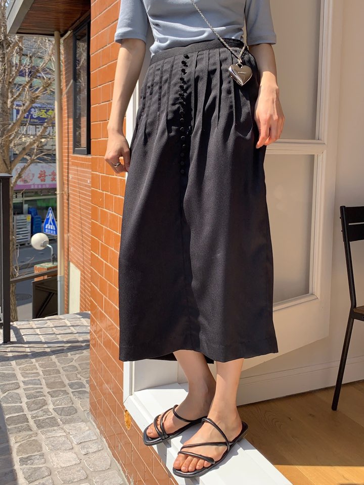 MILUI直郵韓國代購㊣女裝新品25春夏時尚人氣休閑半身裙中短裙MILUI半身裙/中短裙