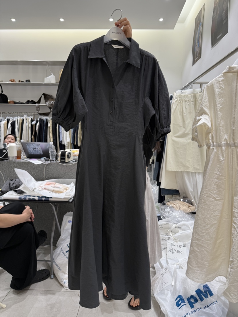 WOOD SAGE韓國直郵㊣東大門實拍女裝新品人氣時尚25春夏連衣裙WOOD SAGE連衣裙圖色3