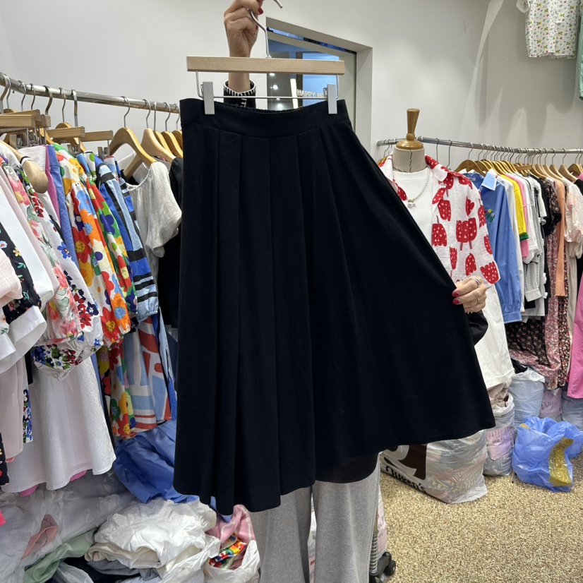 HAPPYBERRY韓國直郵㊣東大門實拍女裝新品熱賣半身裙中短裙亞麻HAPPYBERRY半身裙/中短裙圖色2