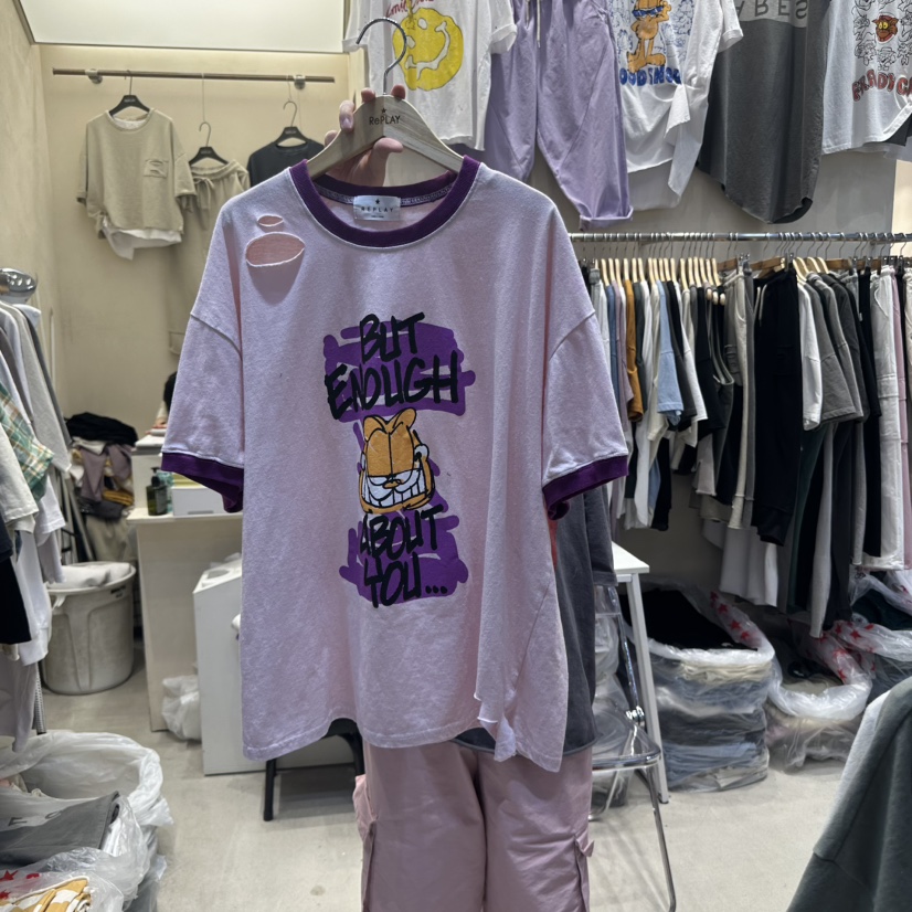 REPLAY韓國直郵㊣東大門實拍女裝新品25春夏推薦熱賣人氣T恤REPLAYT恤