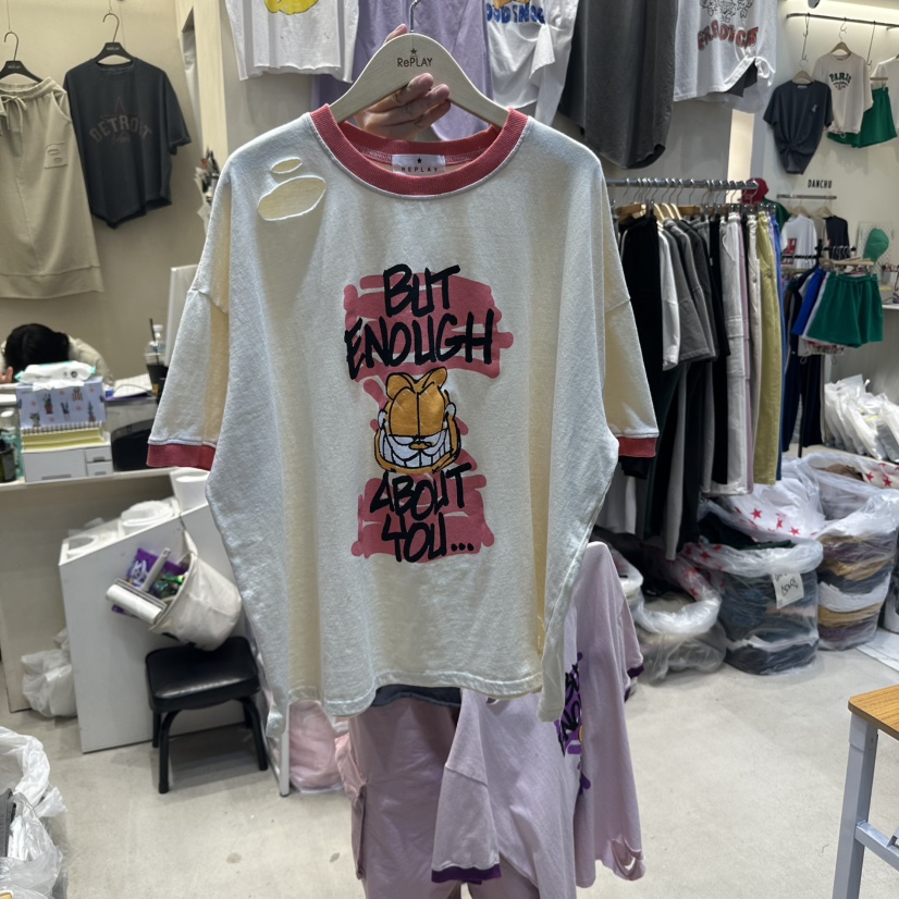 REPLAY韓國直郵㊣東大門實拍女裝新品25春夏推薦熱賣人氣T恤REPLAYT恤圖色2