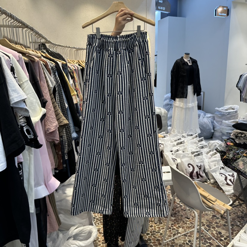 THE LINE-Q直郵韓國代購㊣女裝新品時尚休閑熱賣25春夏休閑褲THE LINE-q休閑褲