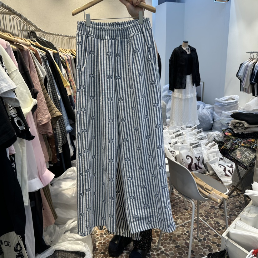 THE LINE-Q直郵韓國代購㊣女裝新品時尚休閑熱賣25春夏休閑褲THE LINE-q休閑褲圖色2