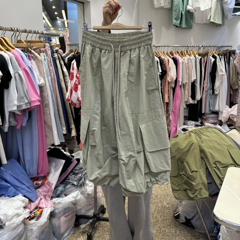 HAPPYBERRY韓國直郵㊣女裝新品時尚人氣25春夏熱賣短褲口袋HAPPYBERRY短褲