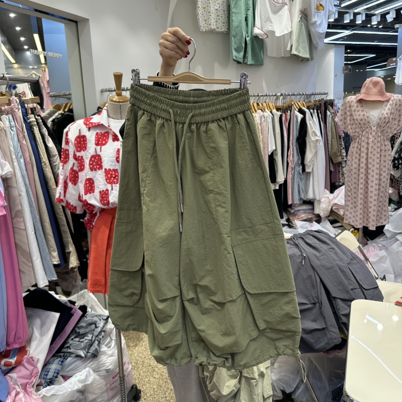 HAPPYBERRY韓國直郵㊣女裝新品時尚人氣25春夏熱賣短褲口袋HAPPYBERRY短褲圖色2