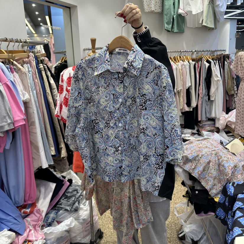 HAPPYBERRY直郵韓國代購㊣女裝新品25春夏熱賣人氣襯衫蕾絲衫HAPPYBERRY襯衫/蕾絲衫