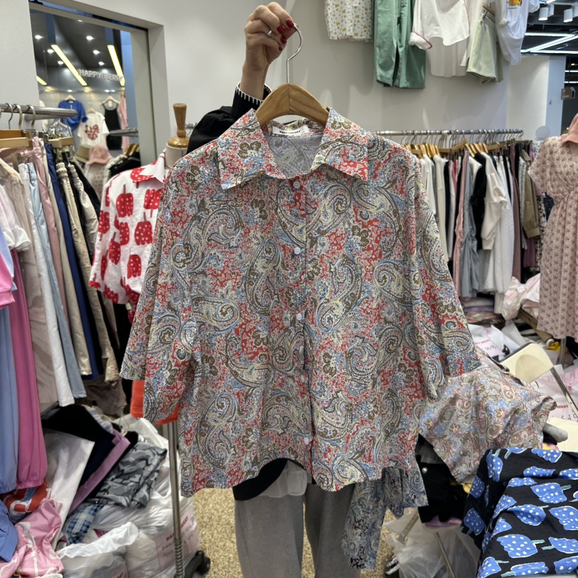 HAPPYBERRY直郵韓國代購㊣女裝新品25春夏熱賣人氣襯衫蕾絲衫HAPPYBERRY襯衫/蕾絲衫圖色2