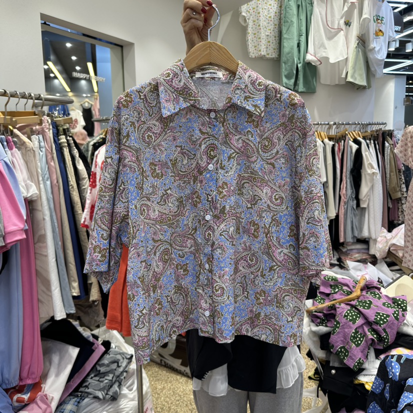 HAPPYBERRY直郵韓國代購㊣女裝新品25春夏熱賣人氣襯衫蕾絲衫HAPPYBERRY襯衫/蕾絲衫圖色3