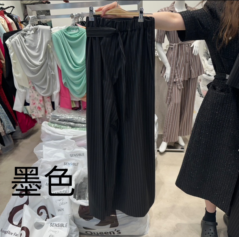 SENSIBLE-S韓國直郵㊣東大門實拍女裝新款休閑時尚長裙含腰帶SENSIBLE長裙