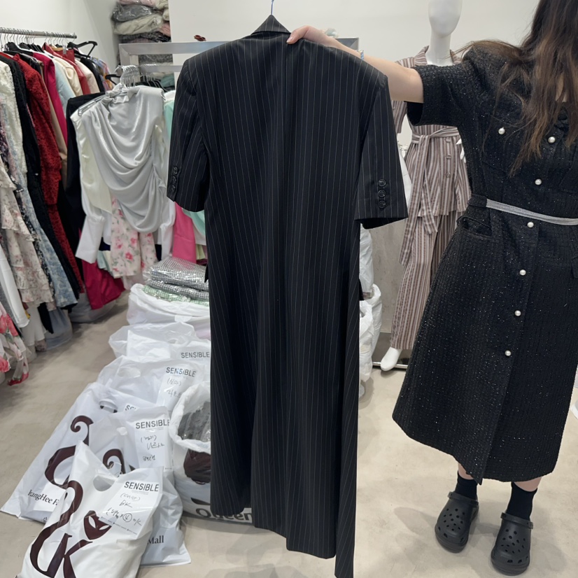 SENSIBLE-S直郵韓國代購㊣女裝新品熱賣推薦長款風衣含腰帶SENSIBLE長款風衣