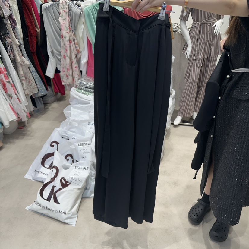 SENSIBLE-S韓國直郵㊣女裝新品熱賣25春夏推薦休閑褲含腰帶SENSIBLE休閑褲圖色2