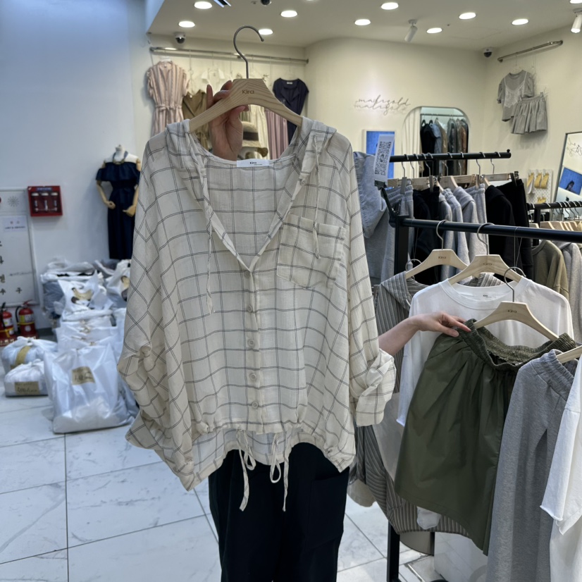 IN KIRA韓國直郵㊣東大門實拍女裝新品25春夏襯衫蕾絲衫不含內搭IN KIRA襯衫/蕾絲衫圖色1