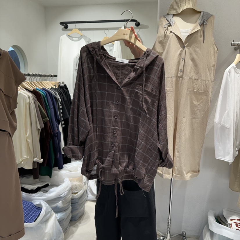 IN KIRA韓國直郵㊣東大門實拍女裝新品25春夏襯衫蕾絲衫不含內搭IN KIRA襯衫/蕾絲衫圖色3