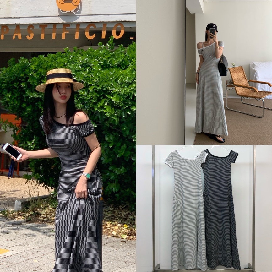 REVE CITE-L東大門直郵女裝新款25春夏真品休閑推薦連衣裙REVE CITE連衣裙