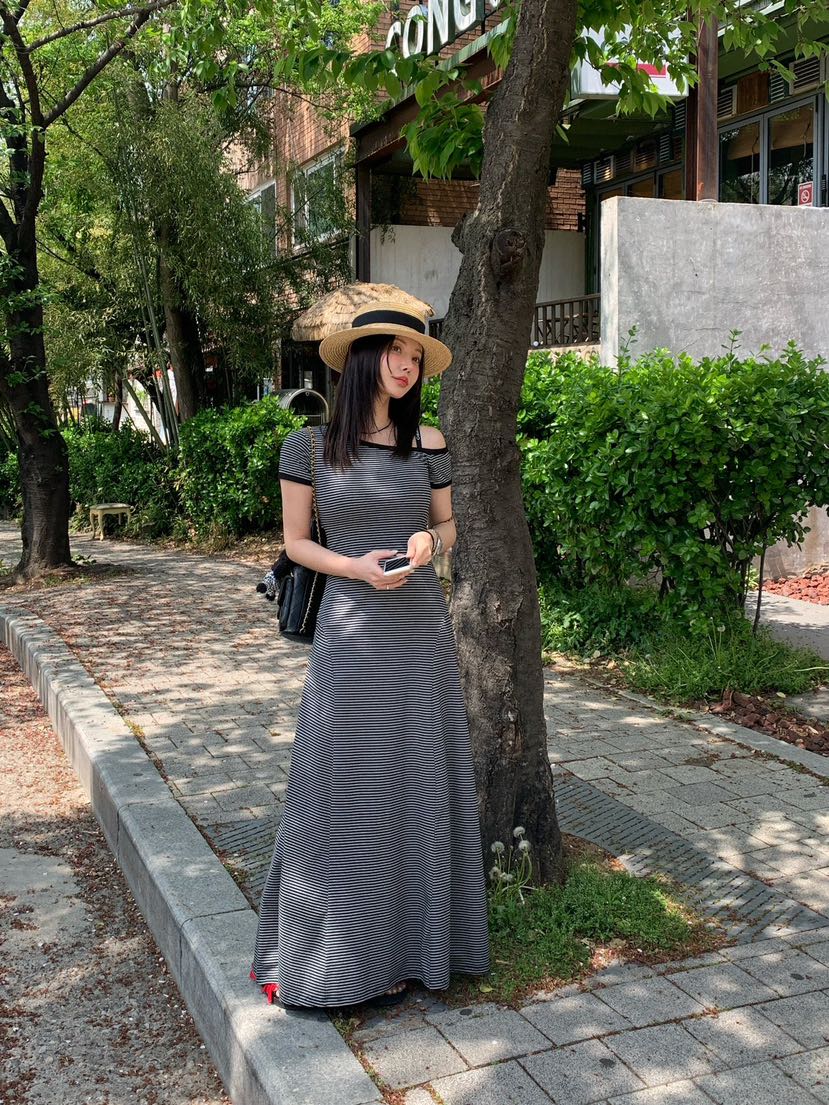REVE CITE-L東大門直郵女裝新款25春夏真品休閑推薦連衣裙REVE CITE連衣裙