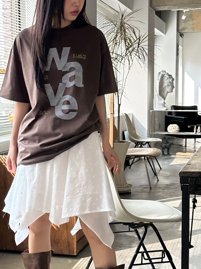 I MFACT韓國代購女士新品休閑真品25春夏半身裙中短裙雙層I MFACT半身裙/中短裙