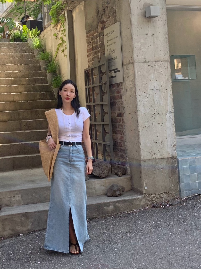REVE CITE-L東大門代購女裝新品時尚真品職業推薦長裙超長REVE CITE長裙