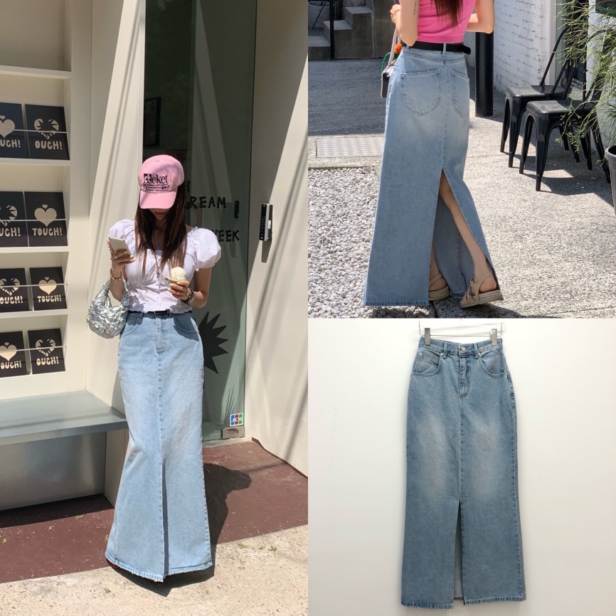 REVE CITE-L東大門代購女裝新品時尚真品職業推薦長裙超長REVE CITE長裙