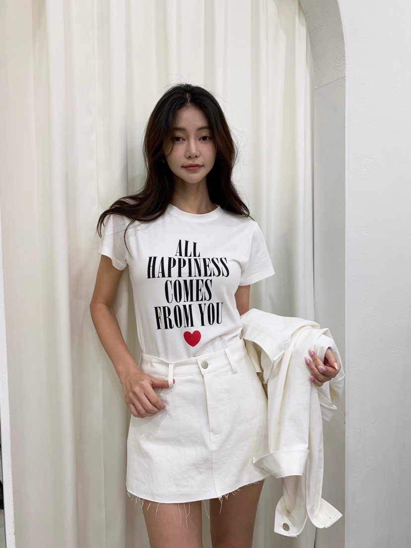 BANI BLUSH韓國代購女裝新款時尚真品25春夏人氣熱賣休閑T恤BANI BLUSHT恤