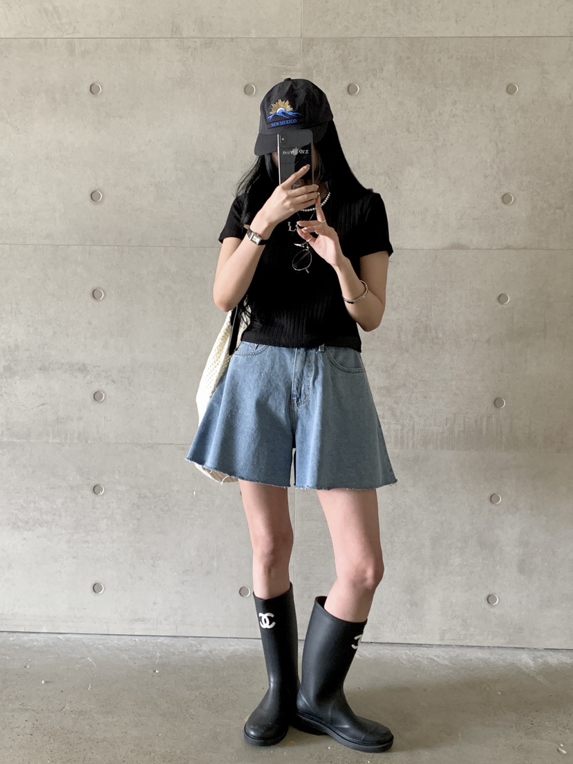 DAVICHI韓國直郵女裝新品25春夏推薦人氣休閑短褲含隨機腰帶DAVICHI短褲