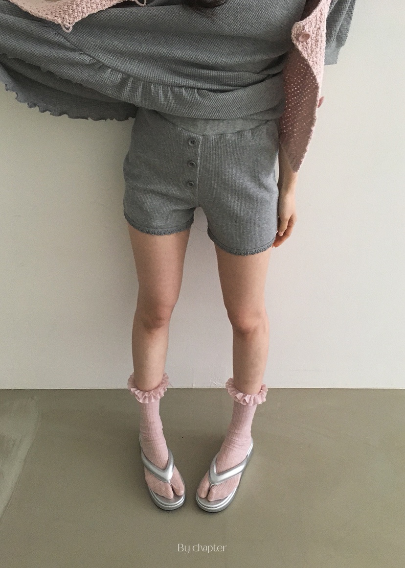 BY CHAPTER韓國代購女裝新品25春夏職業人氣時尚真品熱賣短褲Chapter短褲