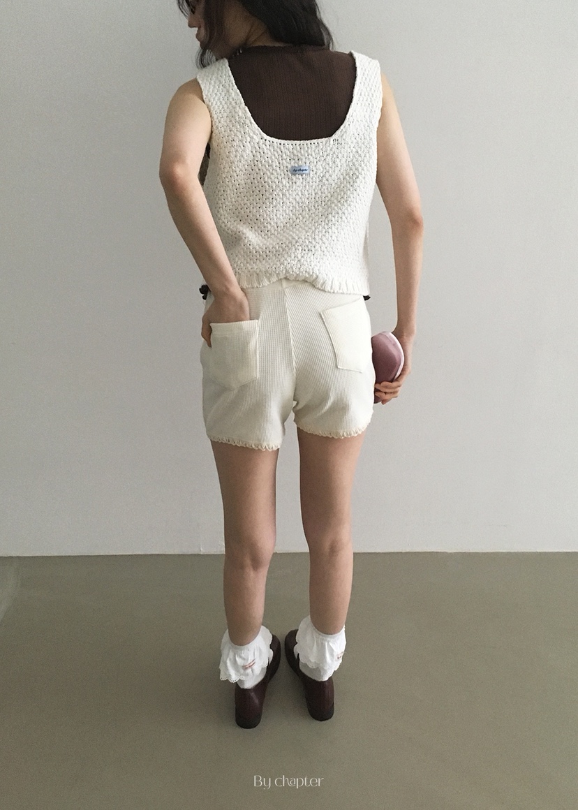 BY CHAPTER韓國代購女裝新品25春夏職業人氣時尚真品熱賣短褲Chapter短褲